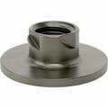 Bsc Preferred Ultra-Split-Resistant Tee Nut Inserts for Hardwood Steel 1/2-13 Thread .466 Installed Lngth, 10PK 90598A033